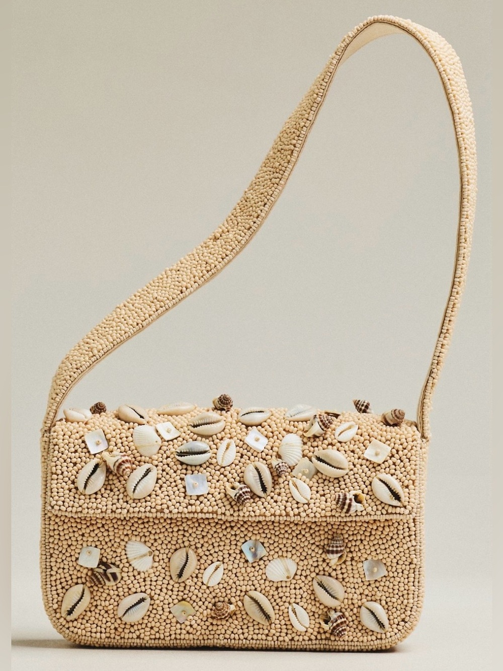 Anthropologie Shell Fiona Beaded Shoulder Bag. Brand new!